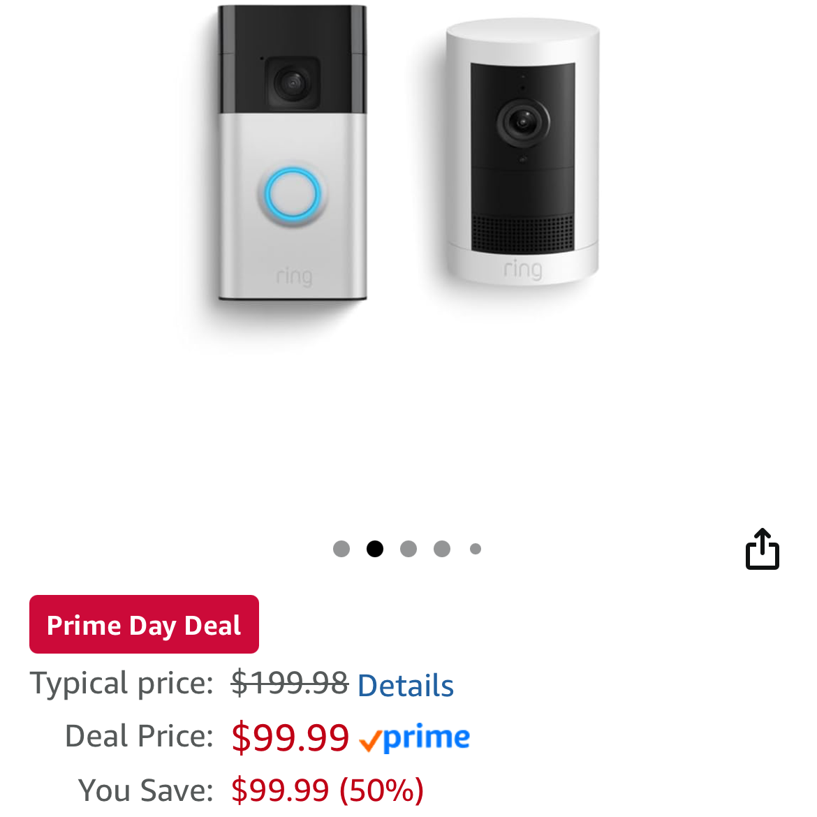 Ring Battery Doorbell with Outdoor Camera thumbnail