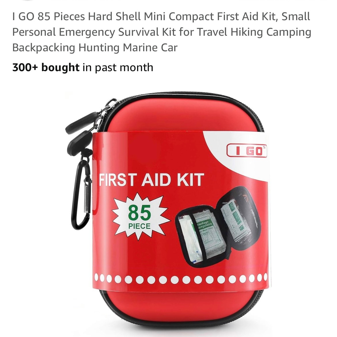 I GO 85 Pieces Hard Shell Mini Compact First Aid thumbnail