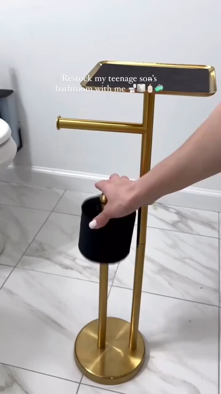 Transforming my bathroom into a cozy oasis! ✨ What do you think? 
 shop🔗 in bio all the goodies! 🤍

 #BathroomGoals #Hom