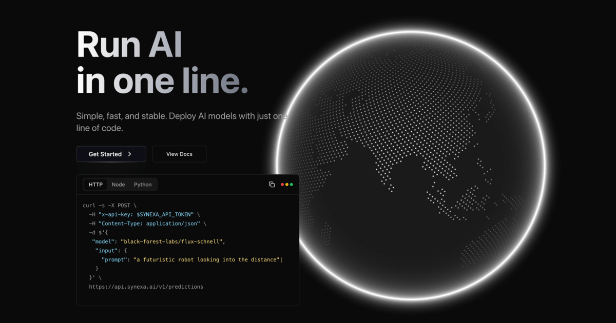 Synexa AI: Simplify AI Deployment thumbnail