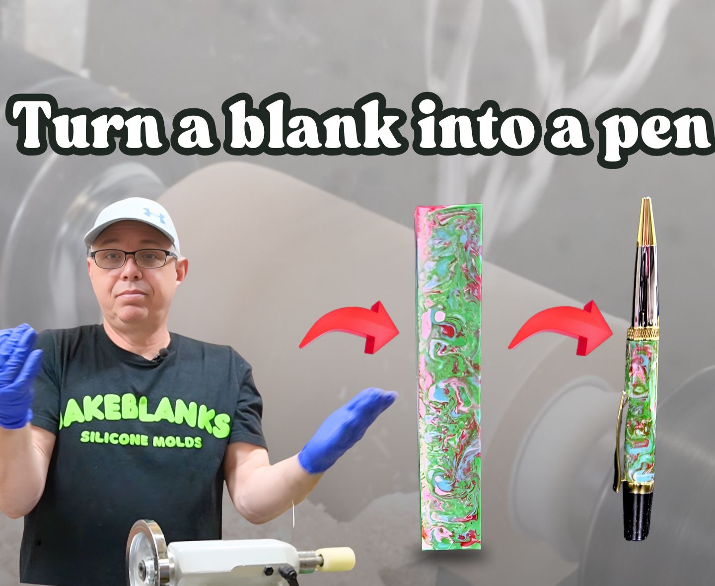 The #1 Resin for Woodturners: Custom Pen Blank with Clear Slow thumbnail