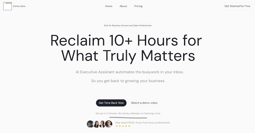 Clarity Inbox - AI Executive Assistant thumbnail