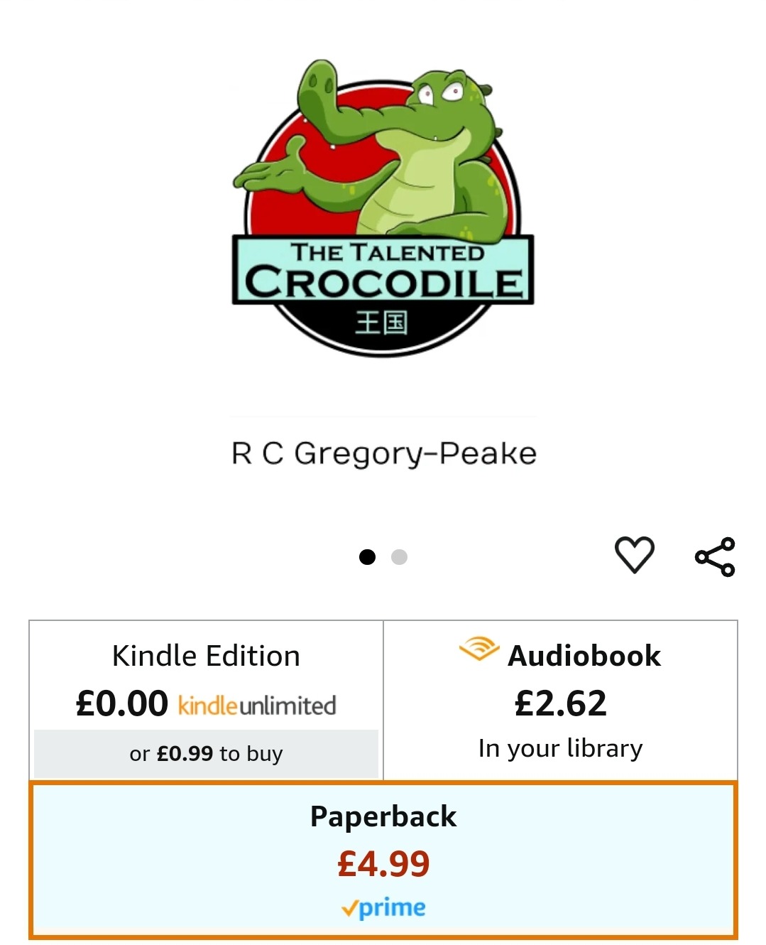The Talented Crocodile : Gregory-Peake, Richard, Girardi art: Amazon.co.uk: Books thumbnail