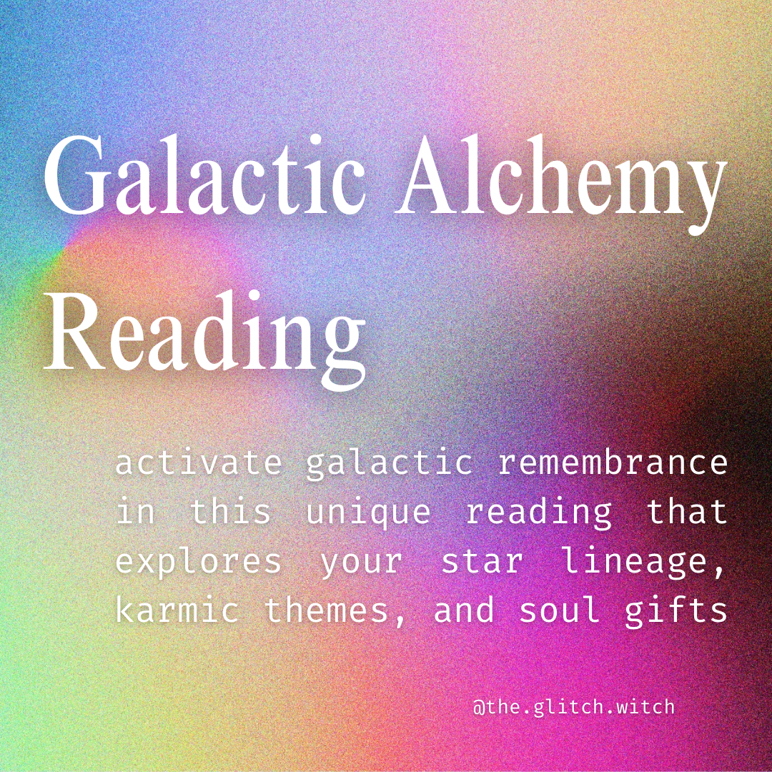 GALACTIC ALCHEMY READING | $111 | For Oracular Artists who want to identify pathways through their current initiation, restore their soul gifts, & connect with star lineage 🌟  thumbnail