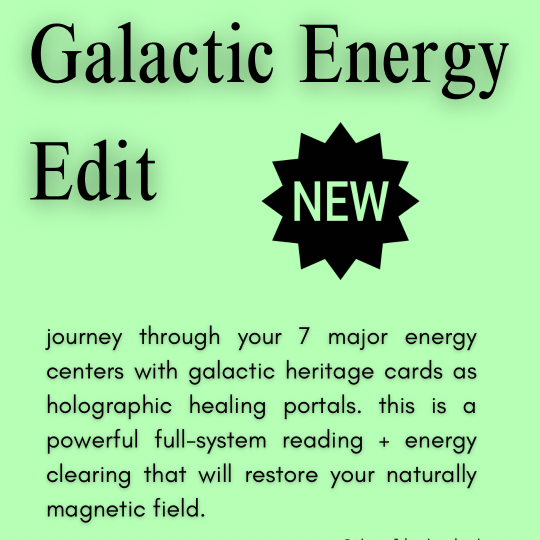 NEW: Galactic Energy Edit | 2 of 10 @ $77 remain | A powerful full-system galactic reading + energy clearing for Oracular Artists | Restore the natural vibrancy of your magnetic field. thumbnail