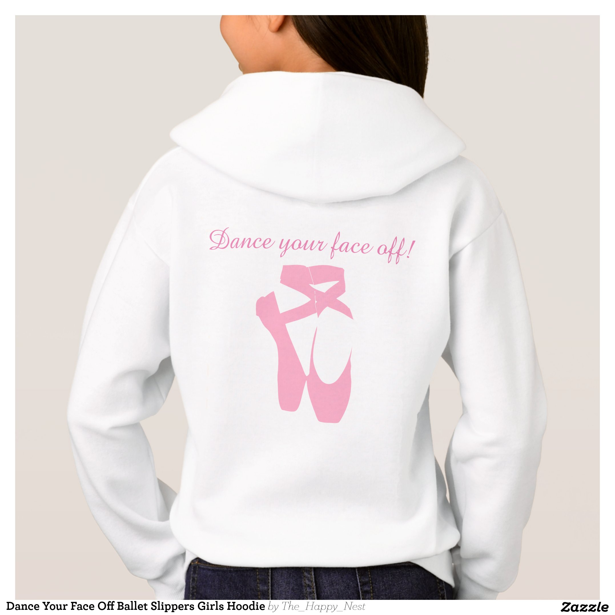 Dance Your Face Off Ballet Slippers Girls Hoodie thumbnail