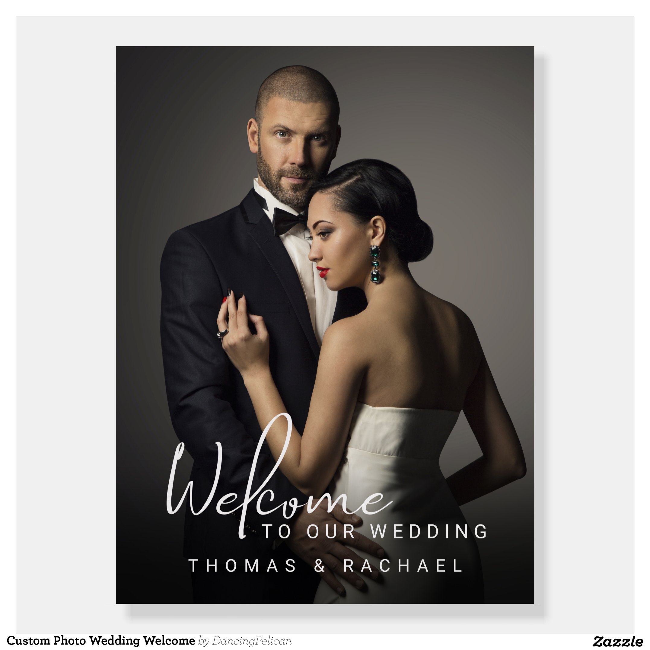 Custom Photo Wedding Welcome Foam Board thumbnail