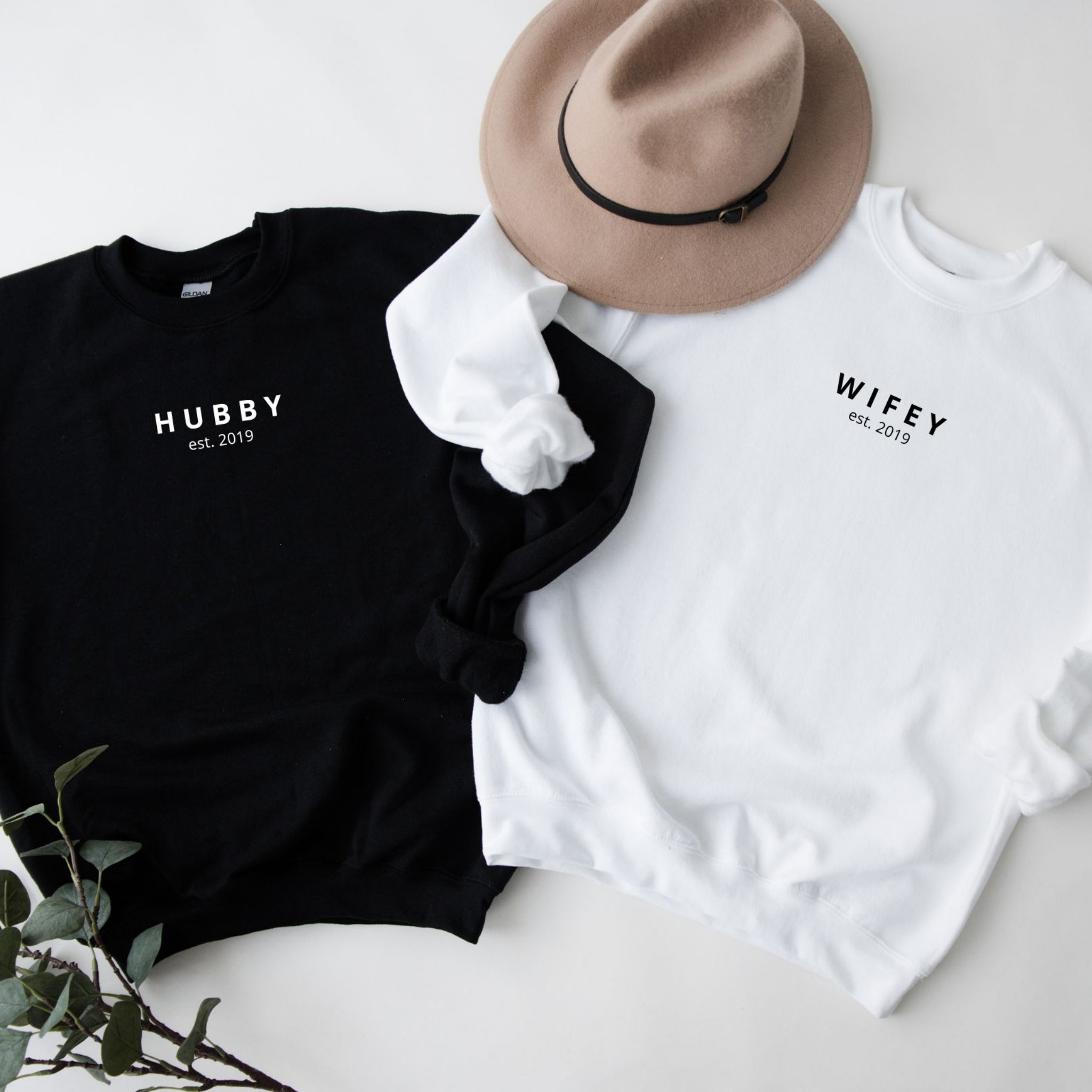 Hubby Minimalist Personalized Sweatshirt thumbnail