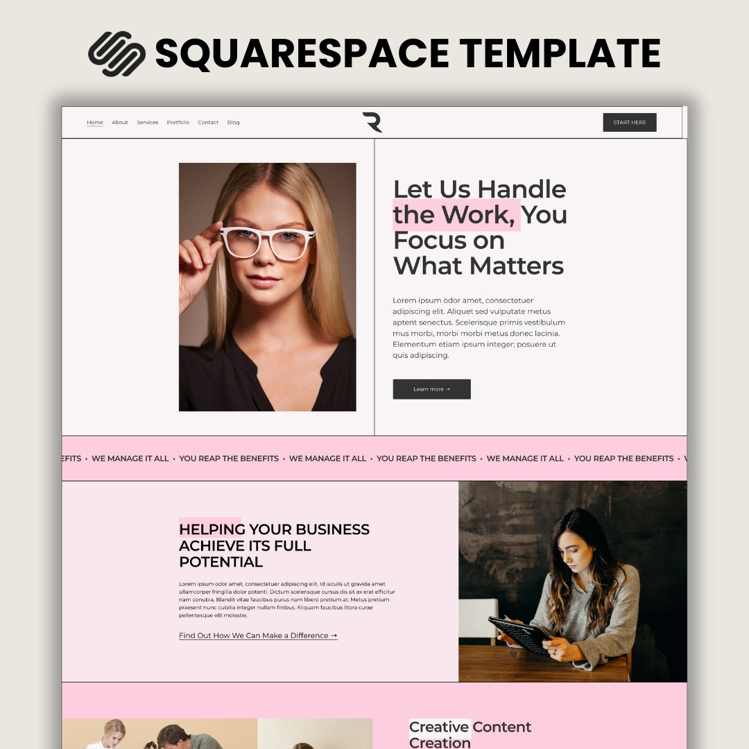 ROSE Squarespace 7.1 Template thumbnail