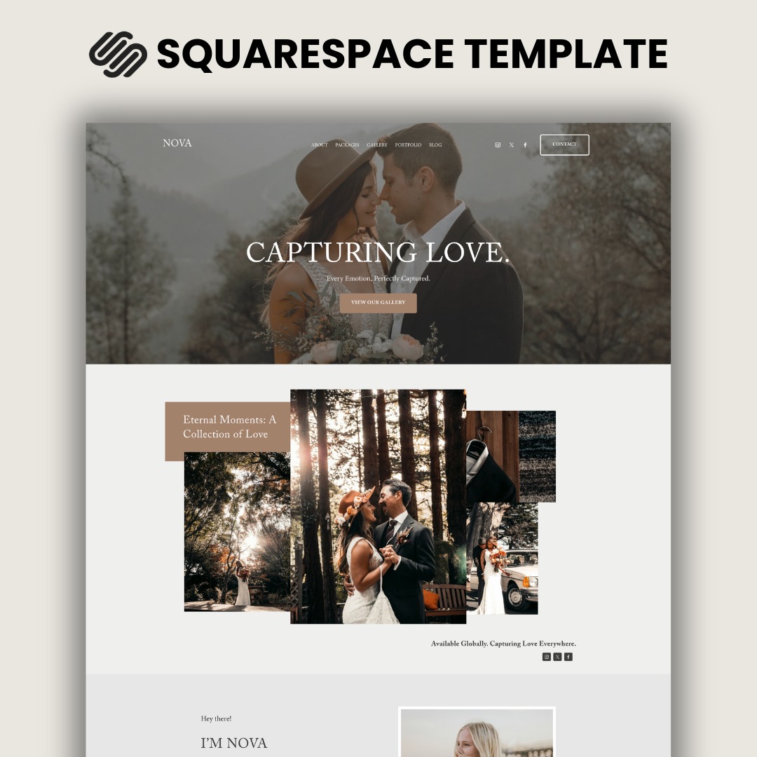 NOVA Squarespace 7.1 Template thumbnail