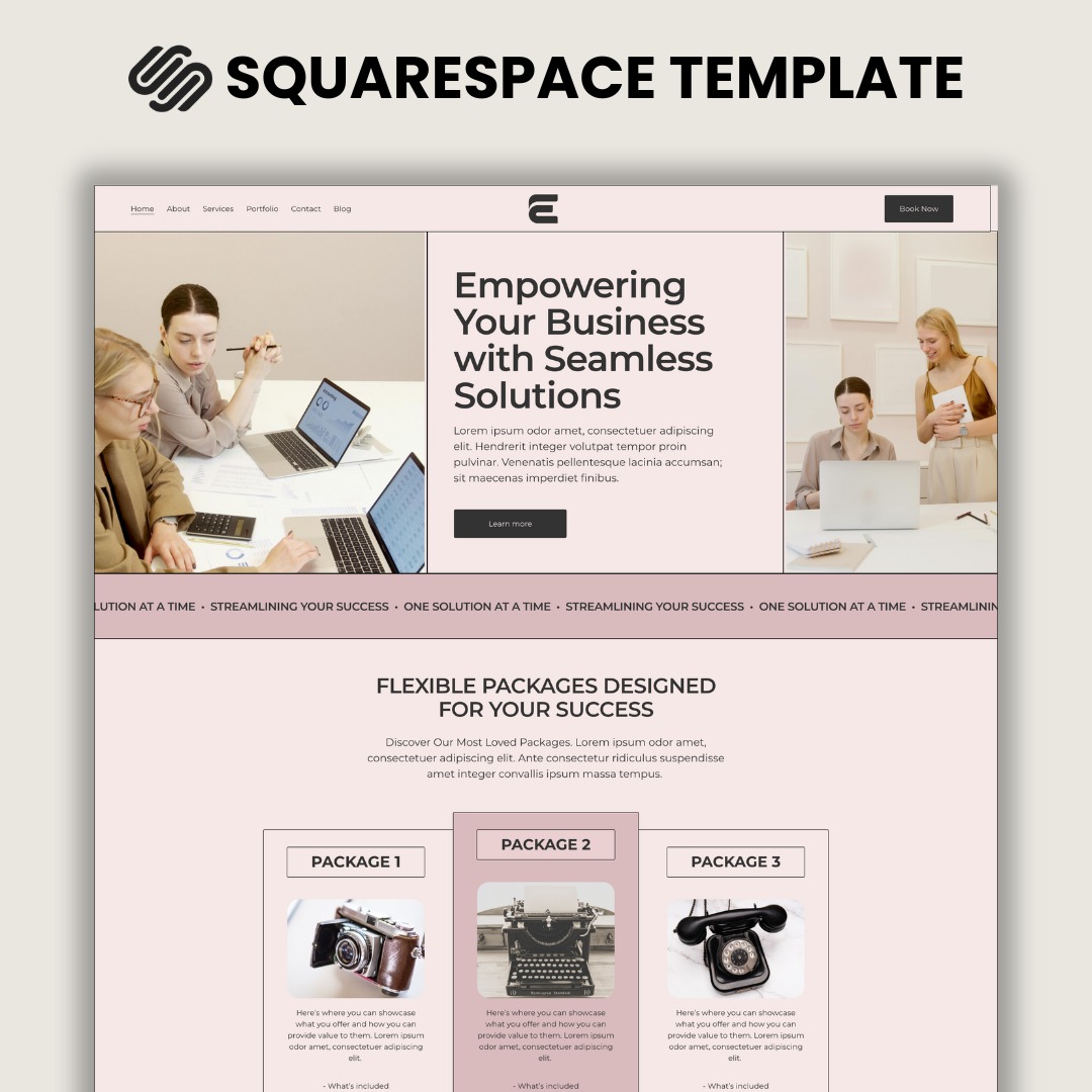 EVELYN Squarespace 7.1 Template thumbnail