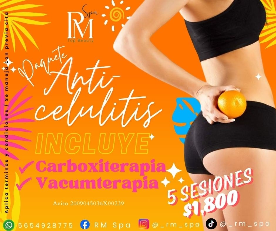 🌟 ¡Oferta de Verano en RM Spa! 🌟

¡Dile adiós a la celulitis con nuestro paquete exclusivo! 🎉✨

Paquete de 5 sesiones qu