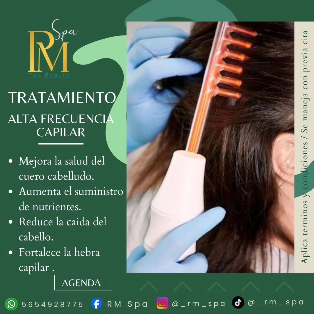 ¿Sueñas con un cabello más fuerte, saludable y radiante? 🤌🏽 La alta frecuencia capilar es la solución que estabas buscan