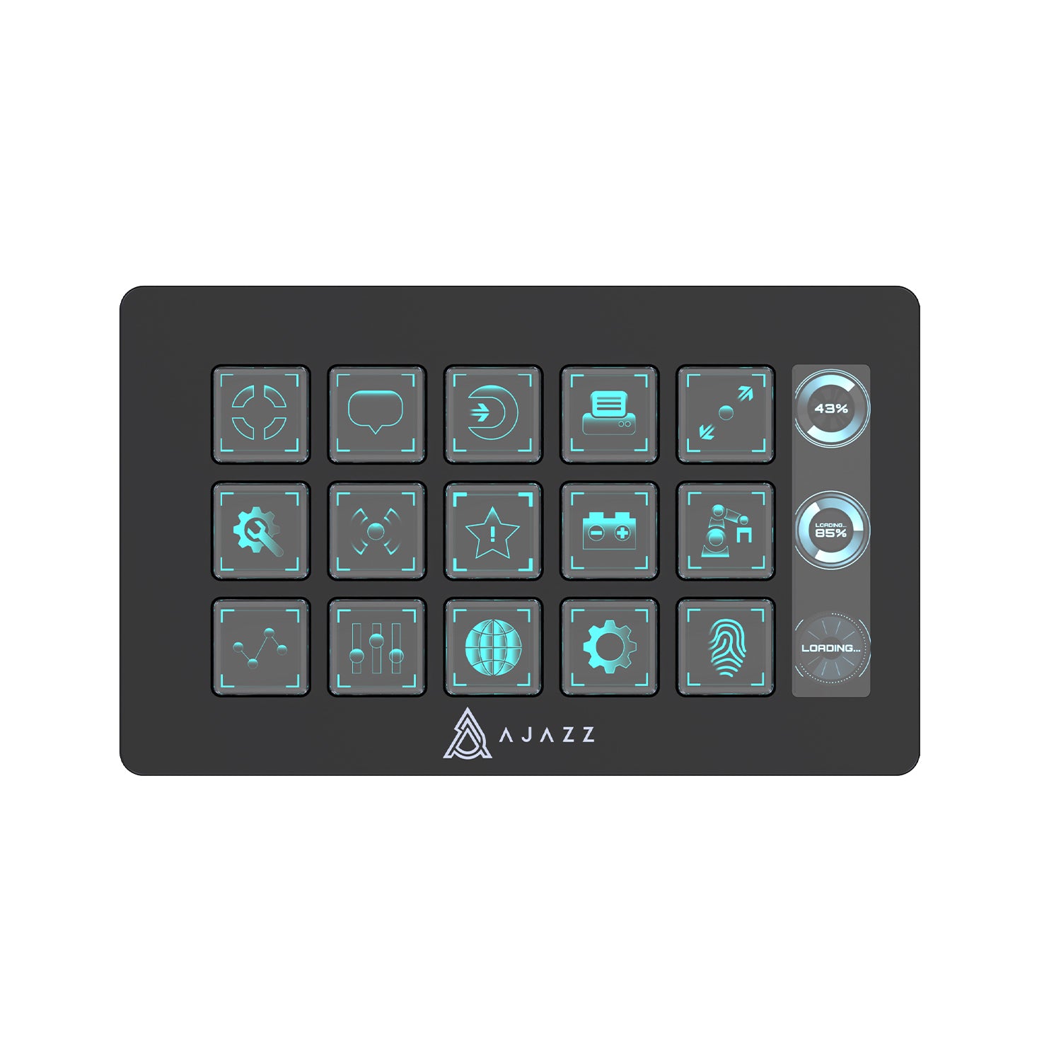 AJAZZ AKP153E Desktop Controller Console Panel With 15 Programmable Shortcut Keys, Detachable 40° Non-Slip Stand, Wired Connection, Compatible With Mac/Windows And Mainstream Live Streaming Software thumbnail