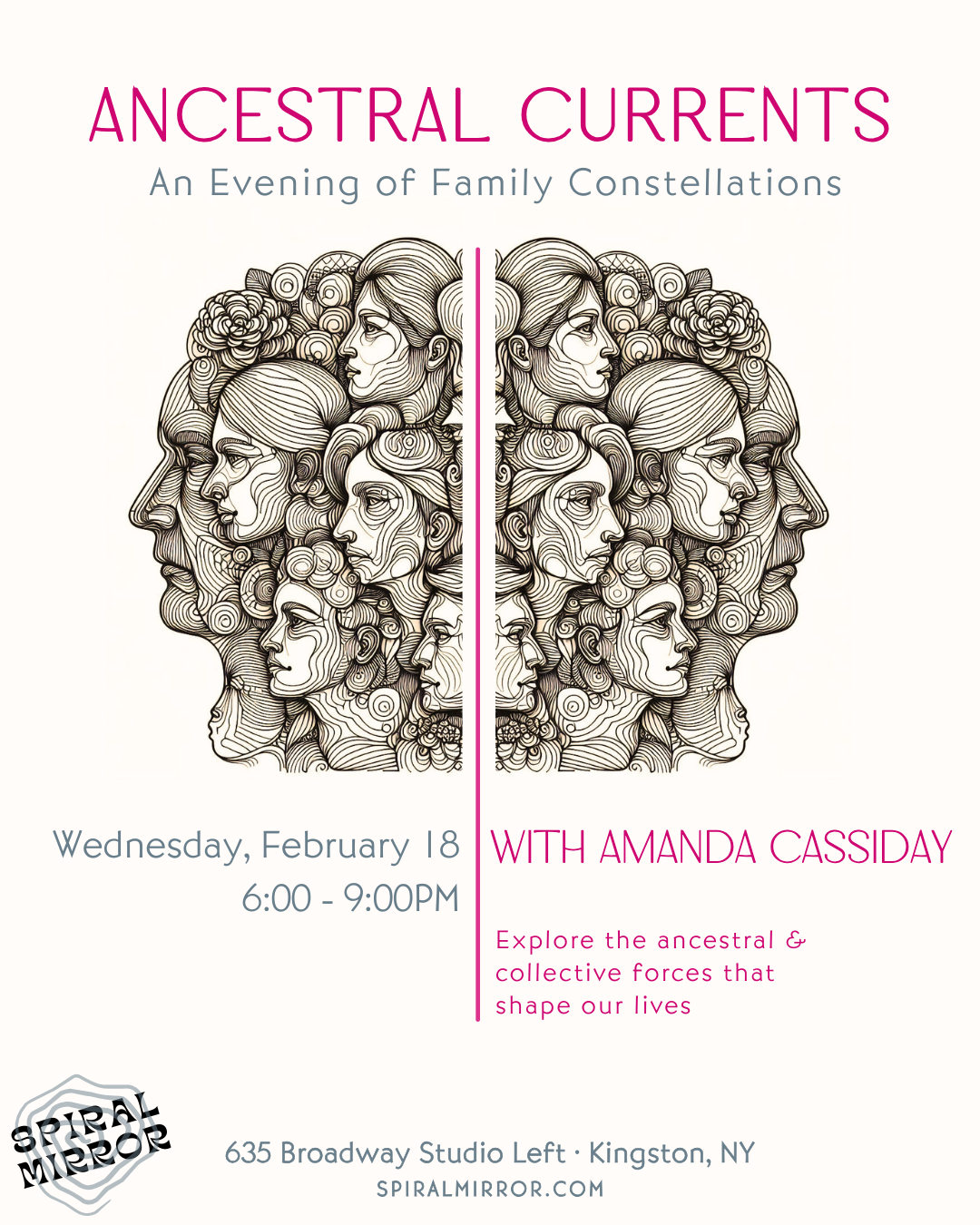 February 18: Ancestral Currents: An Evening of Family Constellations @ Spiral Mirror thumbnail