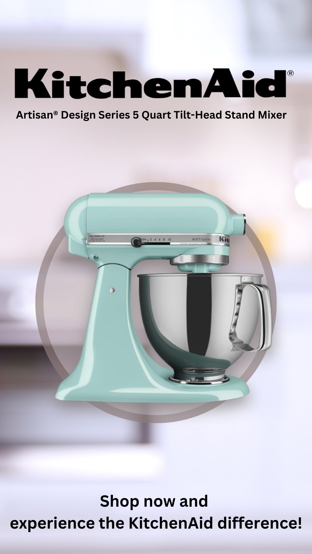 Get ready to wow your family and friends this holiday season with the KitchenAid Artisan
Series 5 Quart Tilt Head Stand 