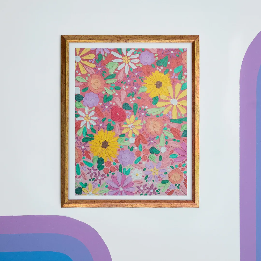 First Bloom Texture Art Print thumbnail