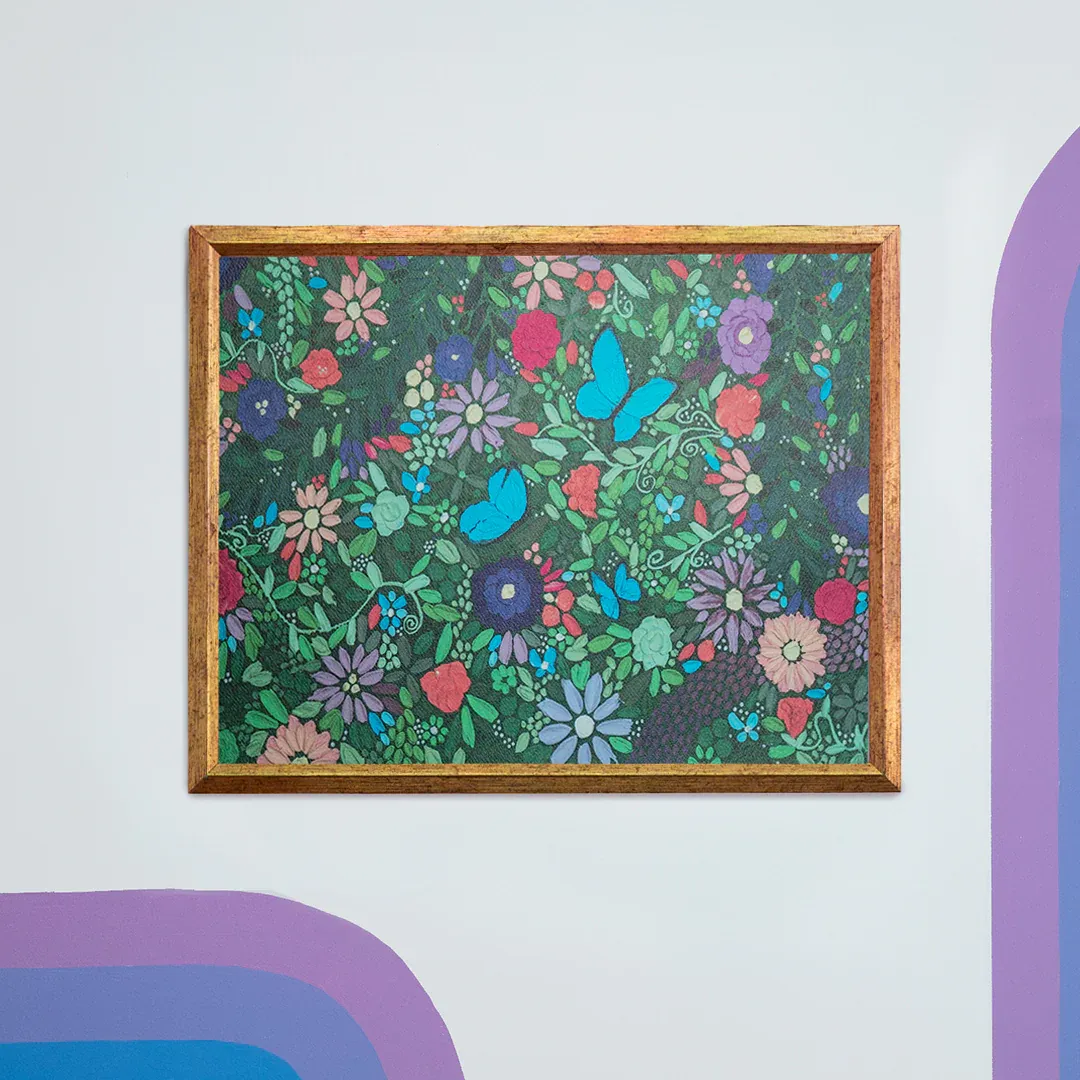 Minecraft Oasis Texture Art Print thumbnail