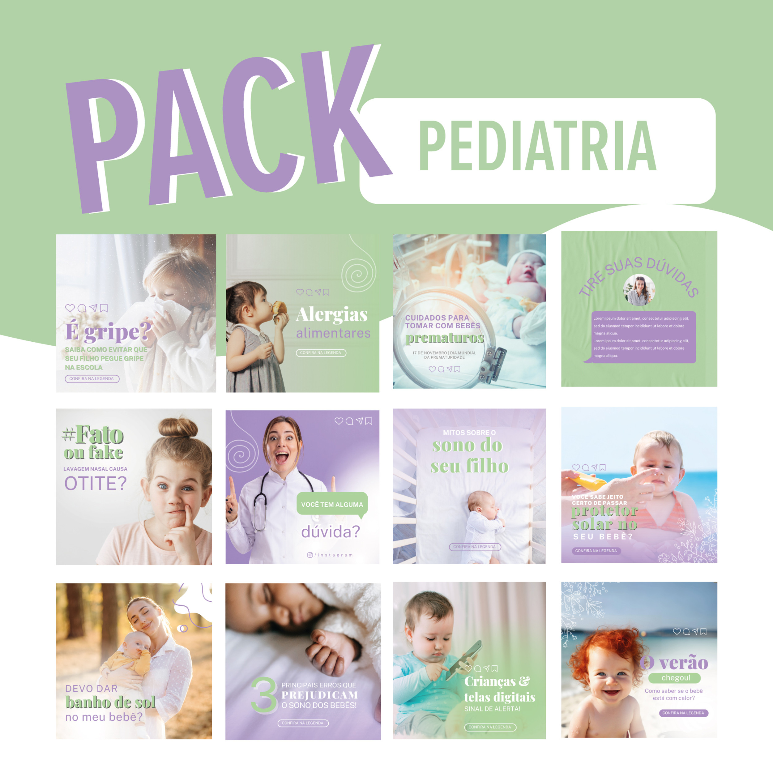 PACK WORD E CANVA PEDIATRIA | Mk Creative  thumbnail