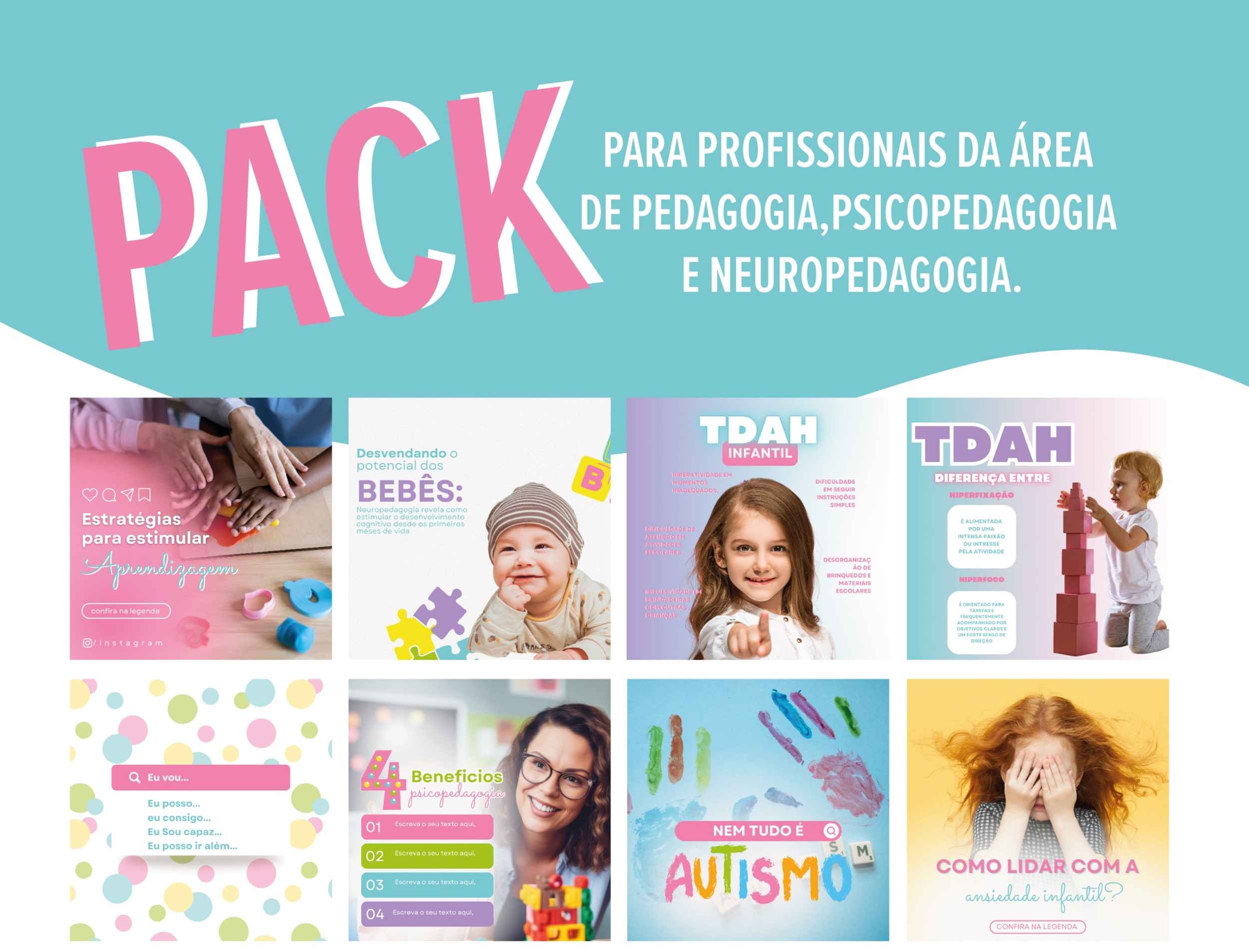 PACK WORD E CANVA  NEUROPSICOPEDAGOGA | Mk Creative  thumbnail