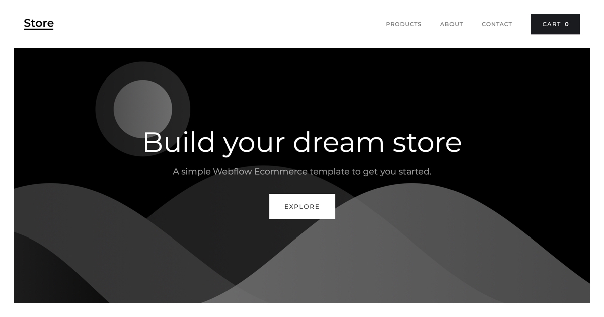 Store - Webflow HTML website template thumbnail