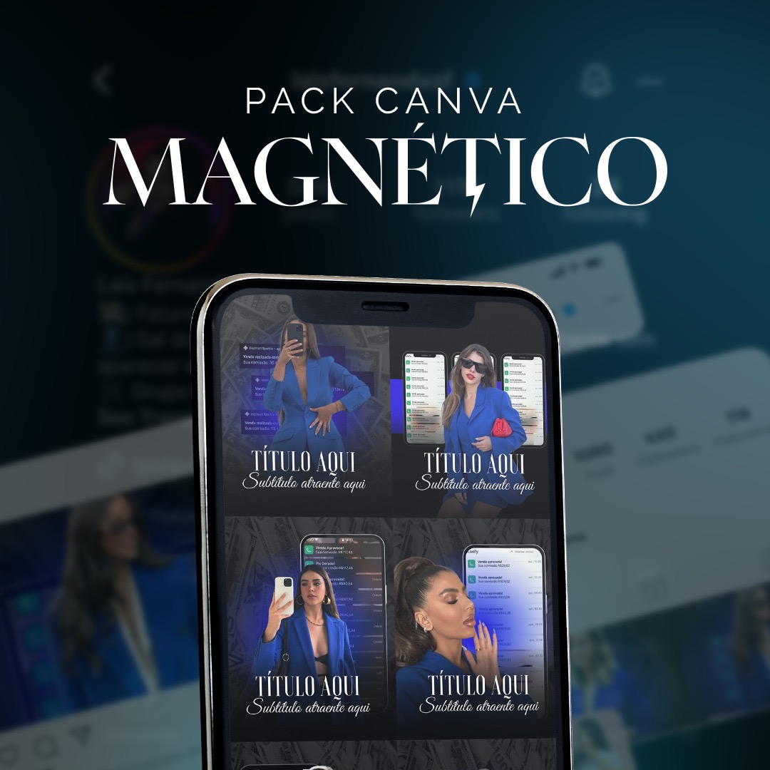 Pack Canva Magnético | + de 10mil artes editáveis no canva de todos os nichos thumbnail