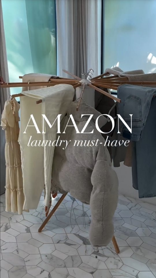 This tripod clothes drying rack is perfect to air dry your clothes and great fit for small spaces.

💓 Like, comment, sha