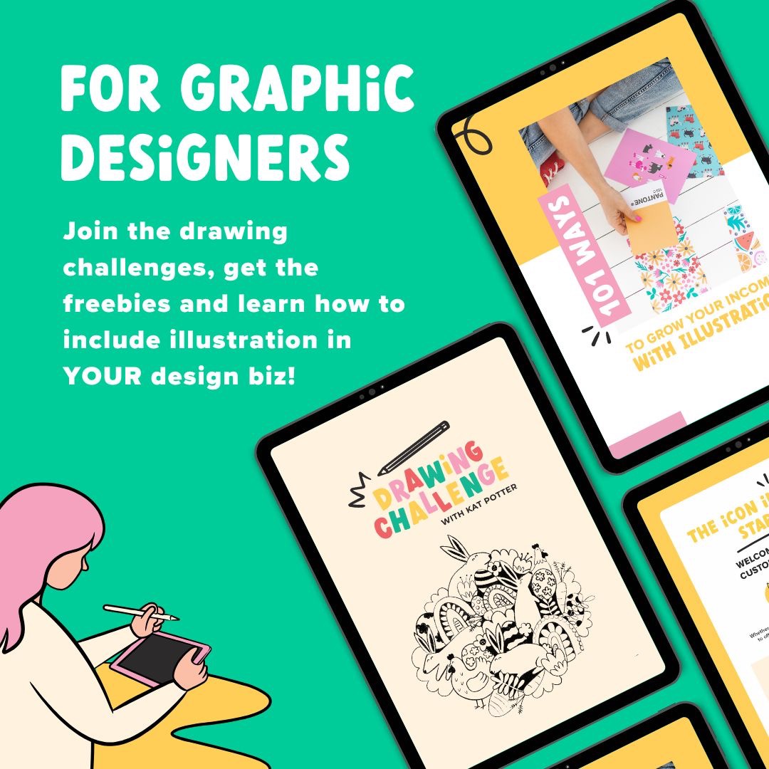 FOR GRAPHIC DESIGNERS (Illustration tips, Courses  & Challenges) thumbnail