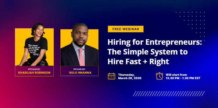 March 26 Webinar - Hiring for Entrepreneurs: The Simple System to Hire Fast + Right thumbnail