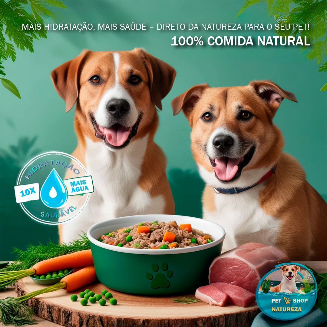 🌱 Novidade chegando aqui na Natureza Banho & Tosa!🌱

Agora o seu pet pode se deliciar com uma refeição 100% natural e fe