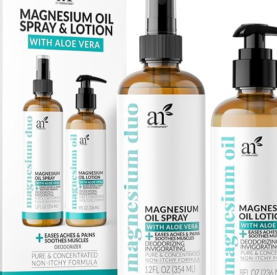 ArtNaturals Spray de aceite de magnesio + loción corporal thumbnail