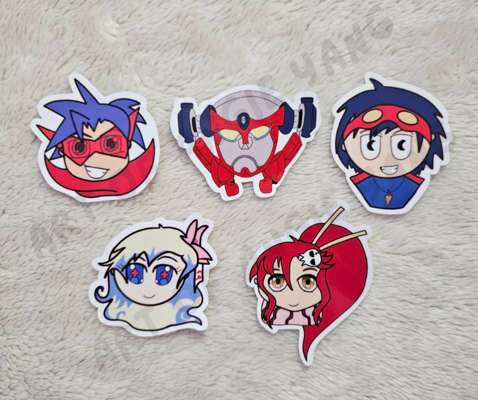 Gurren Lagann Sticker Set  thumbnail