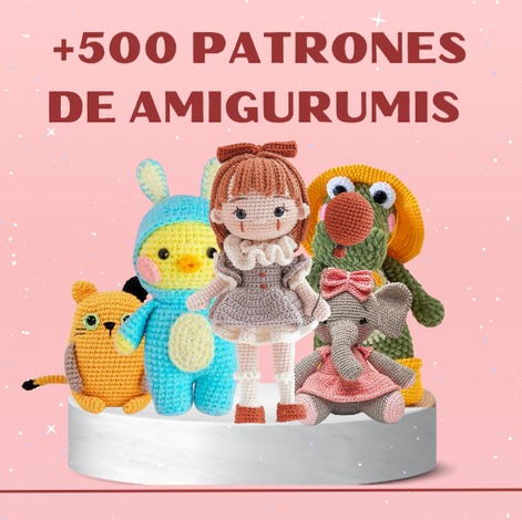 Ebook 500 Patrones de Amigurumis - formacionenlineaedu.com thumbnail