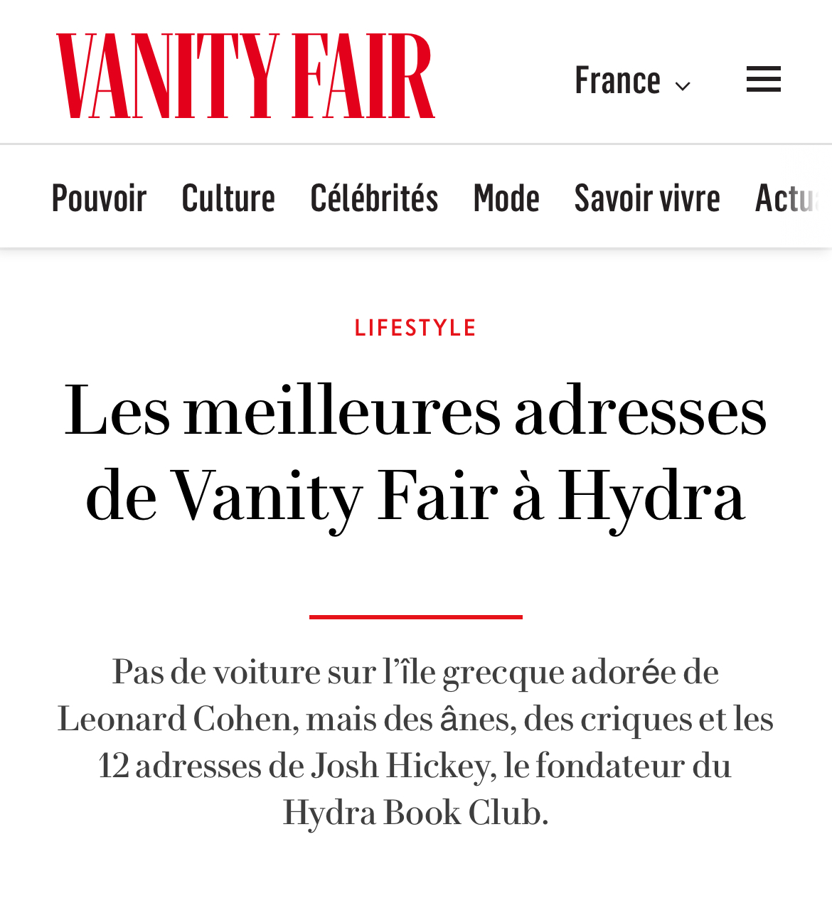 VANITY FAIR thumbnail