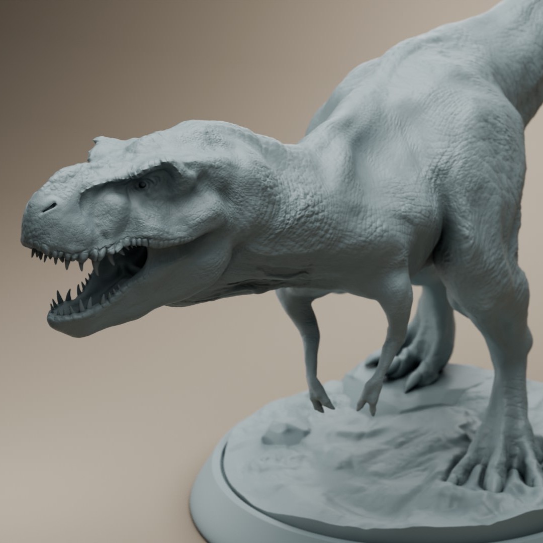 3D STL Printable model of T-Rex thumbnail