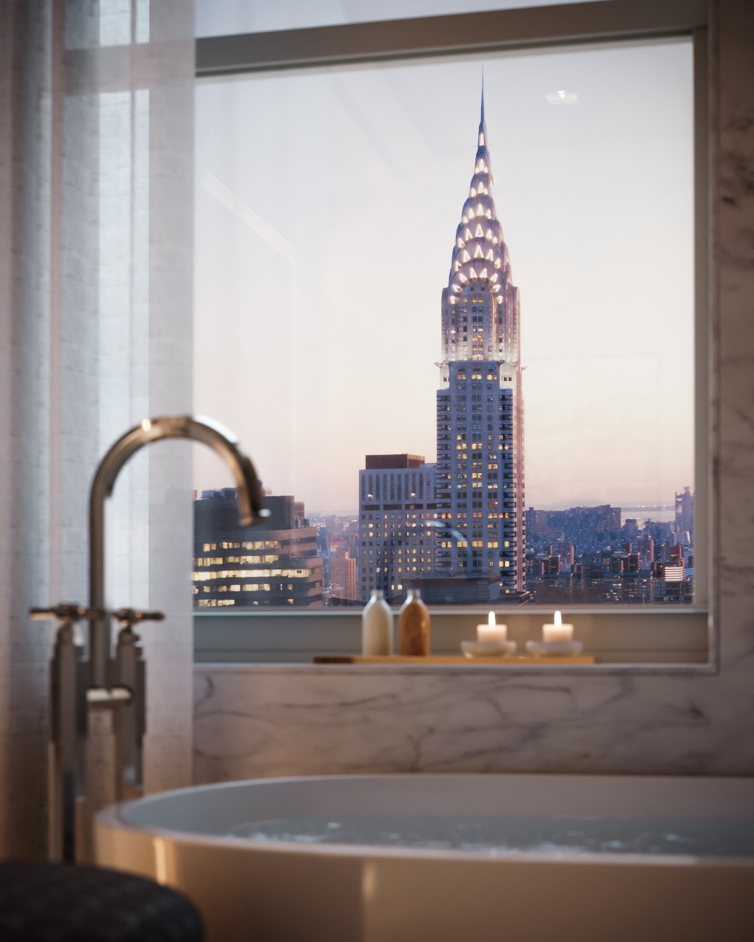 With views overlooking New York, each residence at The Waldorf Astoria celebrates the scale and beauty of the original a