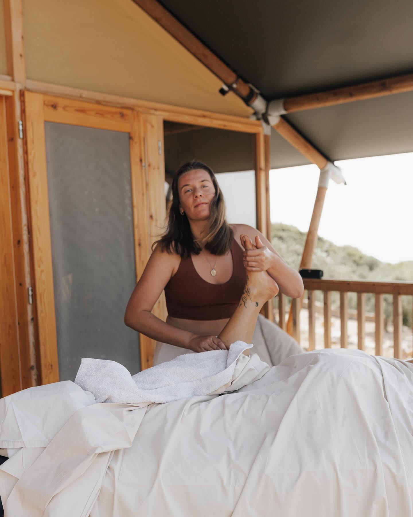 Hello, I am Lenka and I do massage.

But ultimately, I hold space for you to soften, connect to yourself and just be. 

