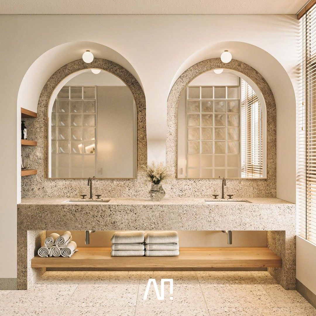 Series of buffer spaces :
DRY AREA

Separated from the toilet area, the lavabo space focuses more on functionality, with