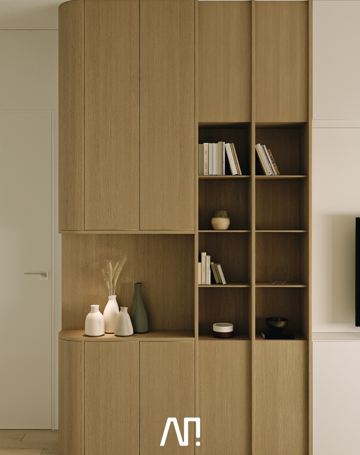 BEDROOM STYLE: MINIMALIST MODERN

The combination of two bright tones, white and beige, creates a bedroom that is both b