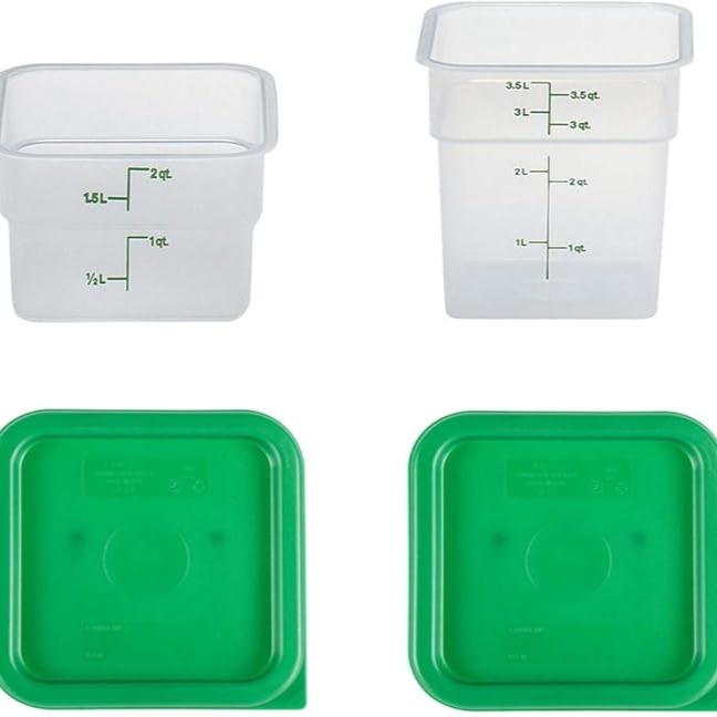 Cambro Containers With Lids - 2 Quart and 4 Quart thumbnail