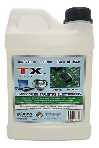 Limpiador Profesional Tx Para Tarjetas Electrónicas De 1 Lt - $ 499 thumbnail