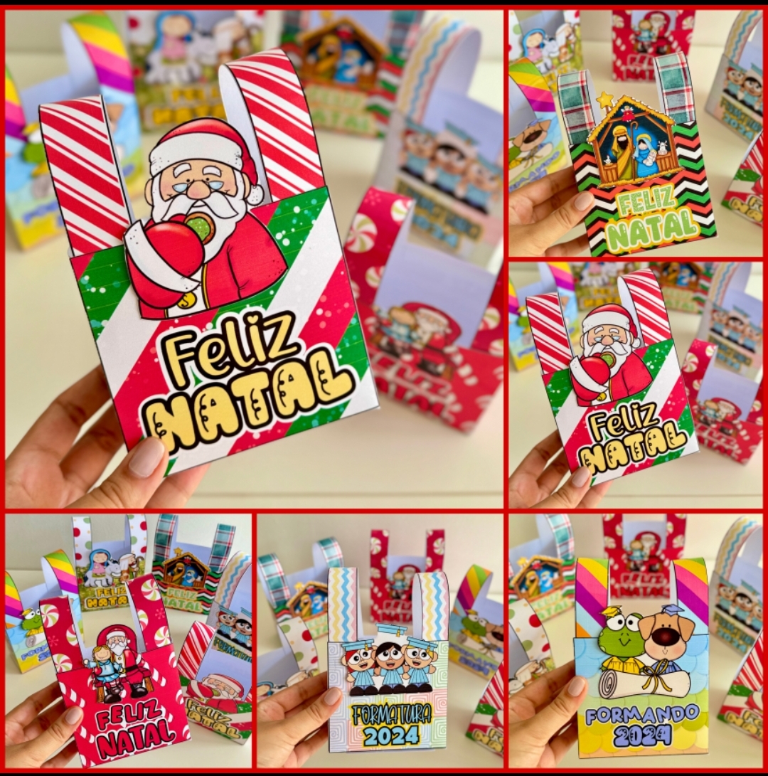 SACOLINHAS DECORADAS DE NATAL E FORMATURA thumbnail