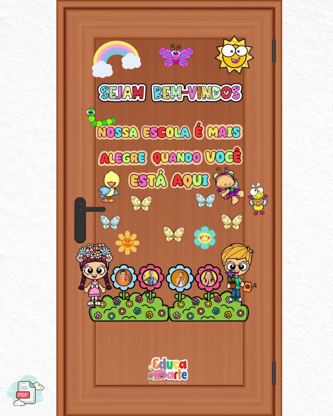 PAINEL DE PORTA JARDIM ENCANTADO thumbnail