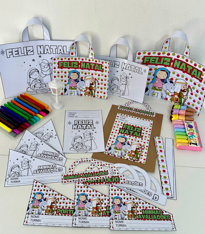 KIT CAPAS DE ATIVIDADES - NATAL CRISTÃO thumbnail