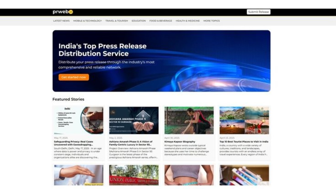 Press Release Website Template (Free) | Figma thumbnail