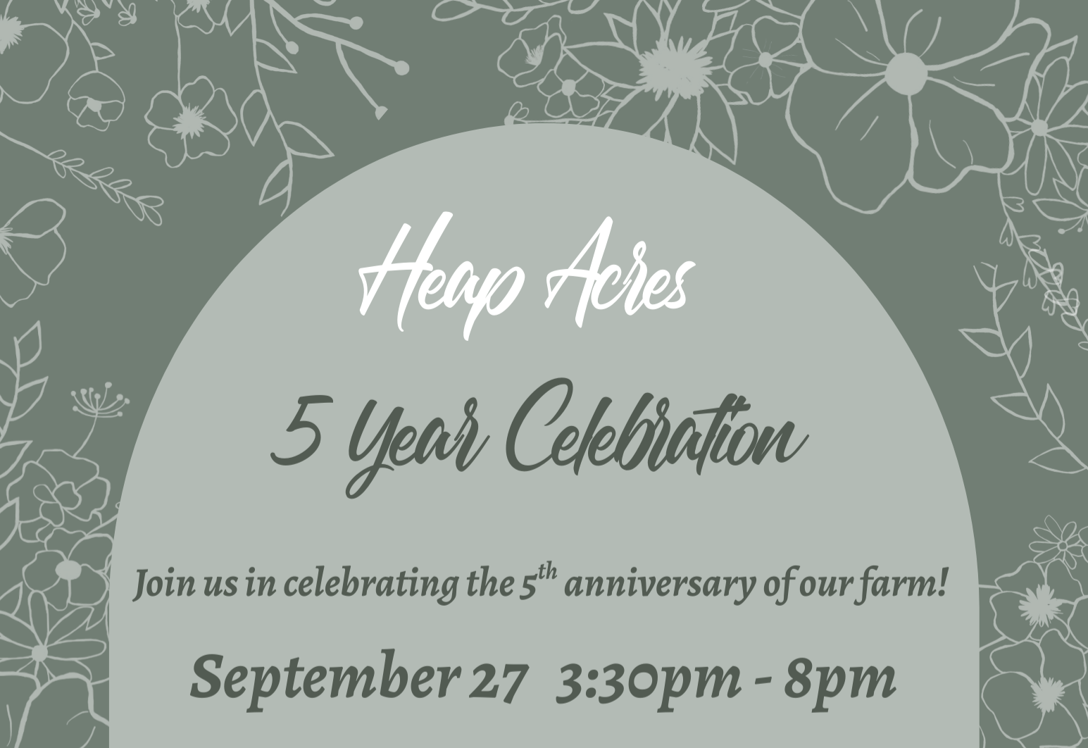 Heap Acres 5 Year Celebration thumbnail