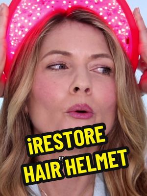 Here’s a clip from my YouTube video I just posted today. The video is all about my new @iRestore Laser Professional hair