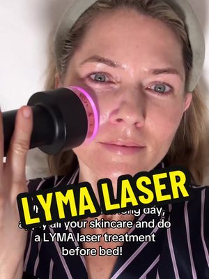 Nothing hits quite like a selfcare moment before bed with the @LYMA Laser Pro!  Skincare: @AngelaCagliaSkincare Cell For