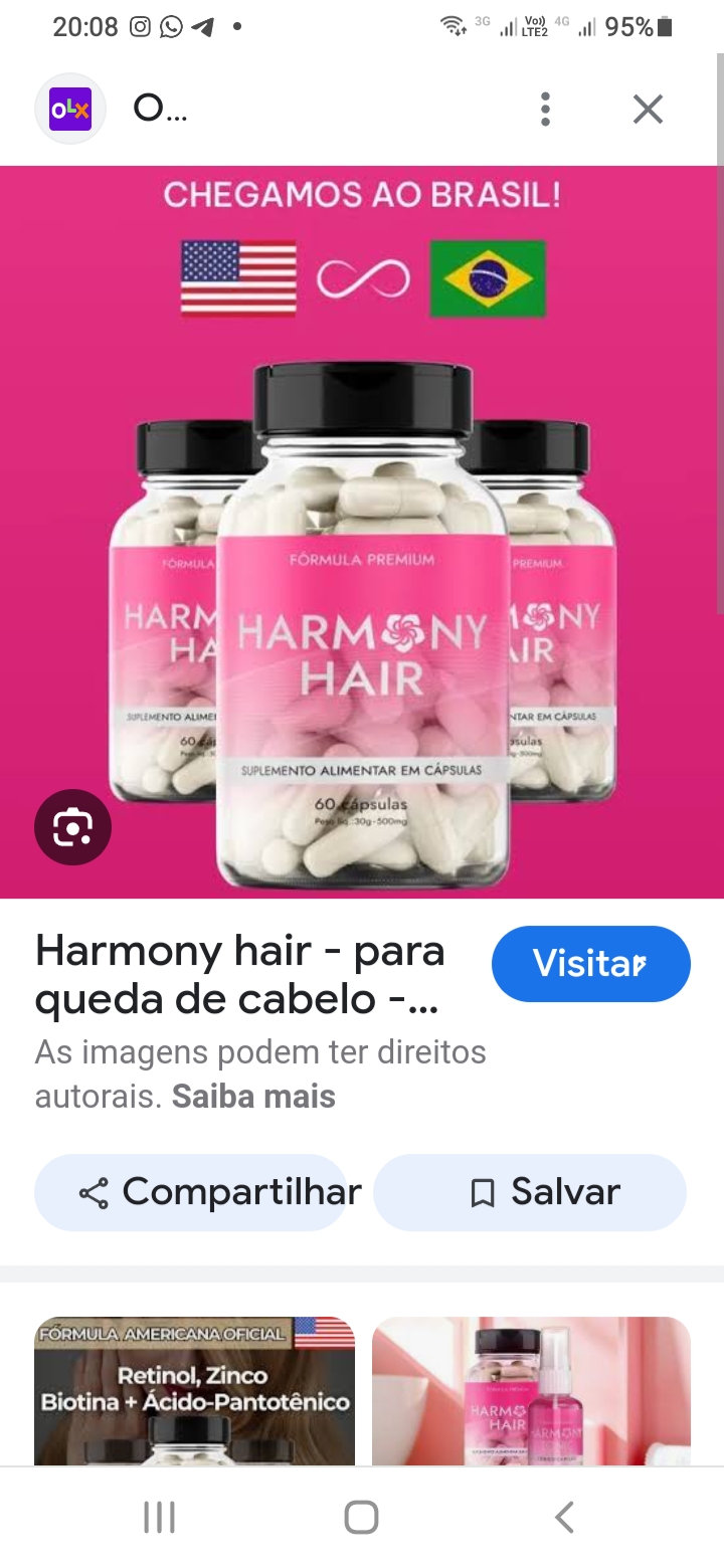 HARMONY HAIR CÁPSULAS E LOÇÃO  thumbnail
