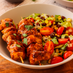 BBQ Chicken Skewers & Salad thumbnail